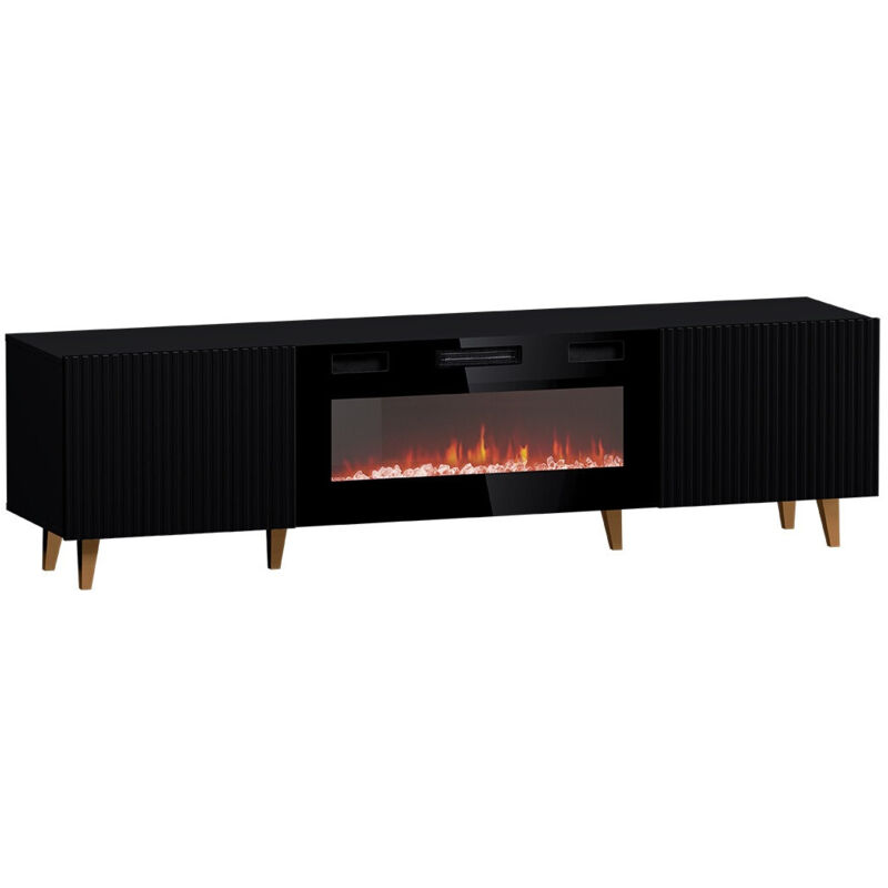 foto del prodotto mobilier1 mobile porta tv levmari 106, nero d oro, il numero di porte 0, numero di cassetti 0, 181x49x40cm, led con