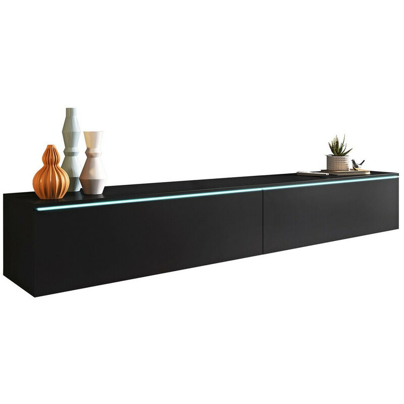 immagine 0 del prodotto mobilier1 mobile porta tv sarasota 121, grafite, il numero di porte 0, numero di cassetti 0, 180x30x33cm, led con