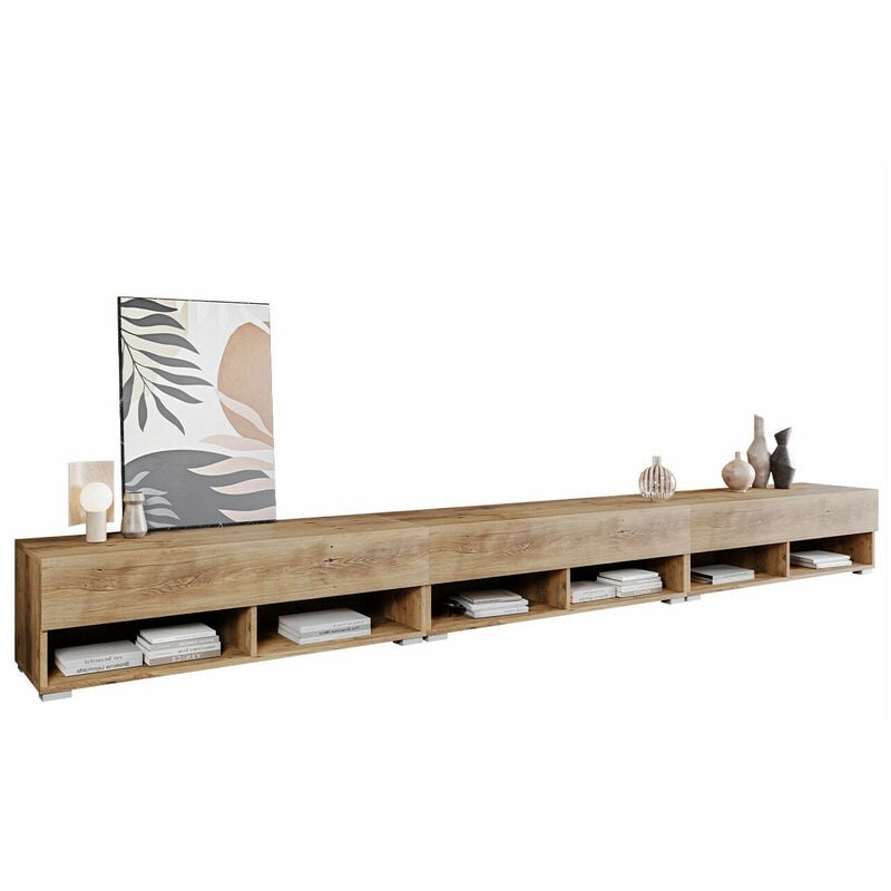 foto del prodotto mobilier1 mobile porta tv sarasota 144, castagna, il numero di porte 0, numero di cassetti 0, 300x30x33cm