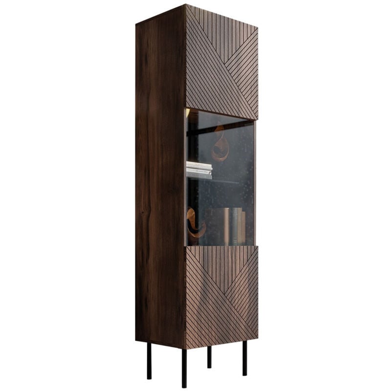 foto del prodotto mobilier1 scaffale venophu 105 , con porte, chiuso, truciolare laminato, pannello di fibra a media densit , vetro, il numero di porte 0, numero di