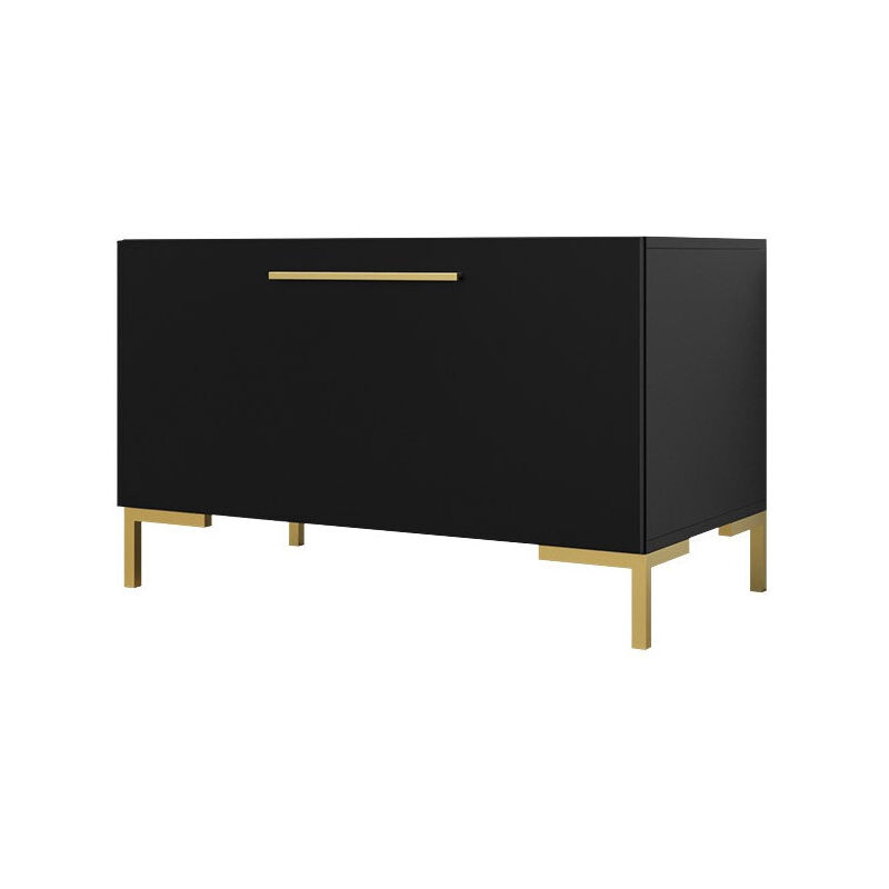 foto del prodotto mobilier1 - scarpiera tivsoa 111, nero + d'oro, 84x52x44cm, truciolare laminato