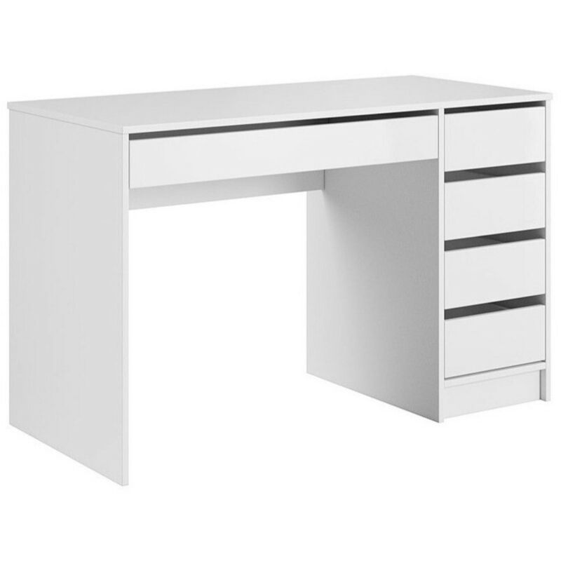 foto del prodotto mobilier1 scrivania da ufficio comfivo 312, bianco bianco lucido, con cassetti, il numero di porte 0, numero di cassetti 0, 76x120x55cm