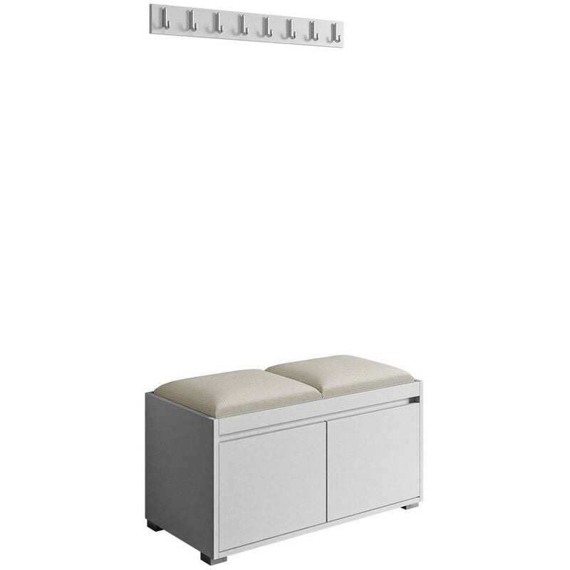foto del prodotto mobilier1 set arredo da corridoio comfivo 386, bianco manila 02, 0x0x0cm, senza, truciolare laminato, arazzo, da terra, montaggio a parete