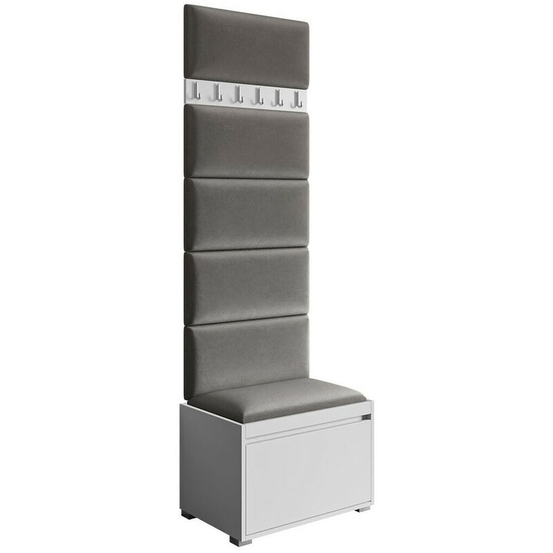 foto del prodotto mobilier1 set arredo da corridoio comfivo 393, bianco manila 16, 207x65x34cm, senza, arazzo, truciolare laminato, da terra, montaggio a parete