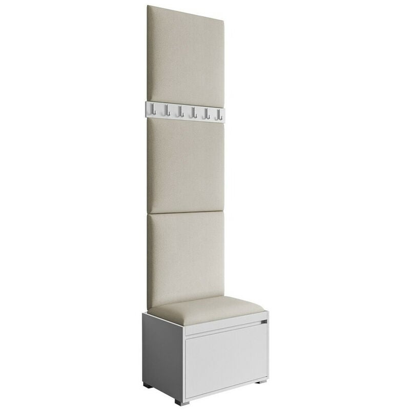 foto del prodotto mobilier1 - set arredo da corridoio comfivo 399, bianco manila 02, 0x65x34cm, senza, truciolare laminato, arazzo, montaggio a parete, da terra