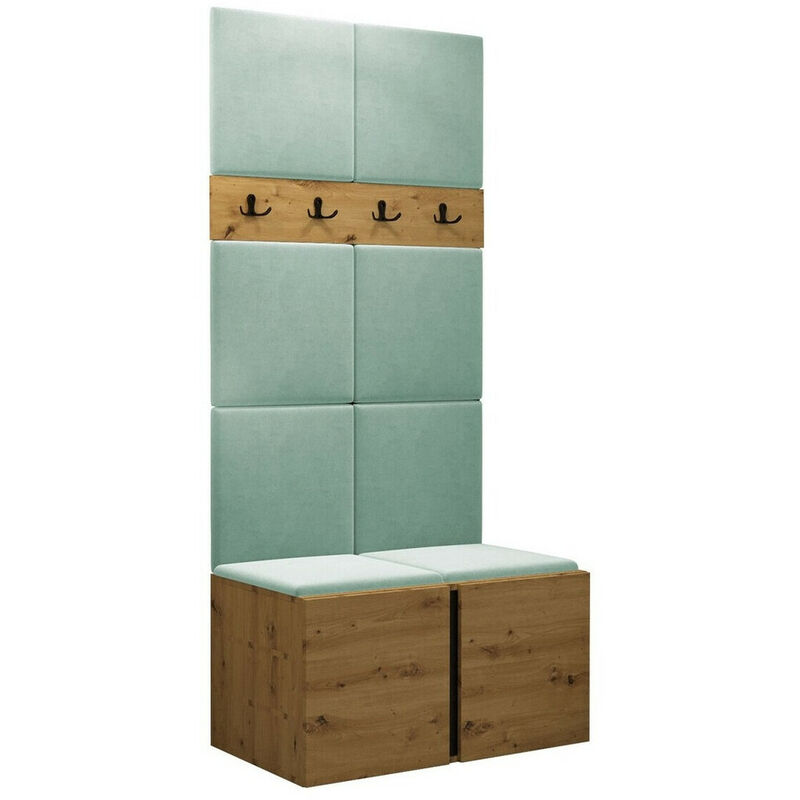 foto del prodotto mobilier1 set arredo da corridoio hartford 267, rovere artisan, 186x84x46cm, senza, truciolare laminato, arazzo, da terra, montaggio a parete