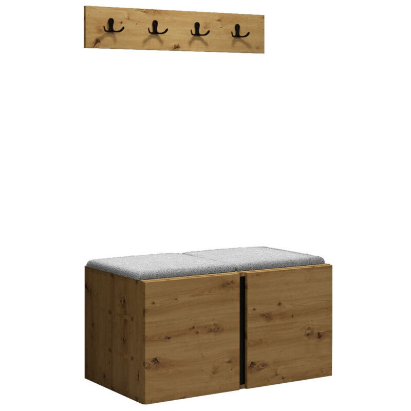 foto del prodotto mobilier1 set arredo da corridoio hartford 275, rovere artisan, 0x0x0cm, senza, arazzo, truciolare laminato, montaggio a parete, da terra