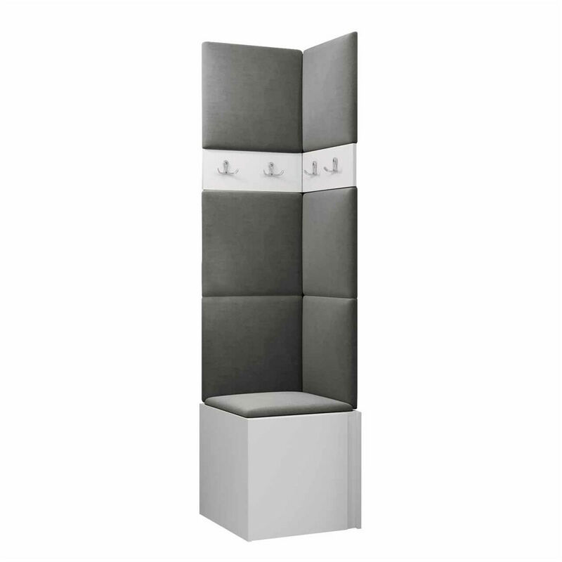 foto del prodotto mobilier1 set arredo da corridoio hartford 347, bianco, 186x0x0cm, senza, arazzo, truciolare laminato, montaggio a parete, da terra