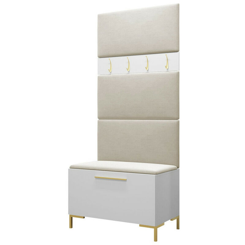 foto del prodotto mobilier1 set arredo da corridoio tivsoa 102, manila 02, 196x84x46cm, senza, arazzo, truciolare laminato, montaggio a parete, da terra