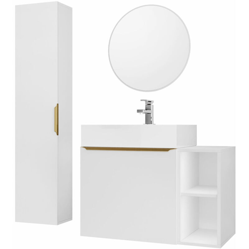 foto del prodotto mobilier1 set bagno comfivo 406, bianco d oro