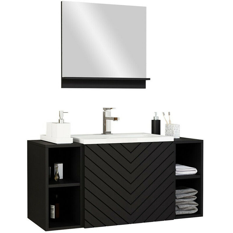 foto del prodotto mobilier1 set bagno comfivo livciro 108, nero grafite