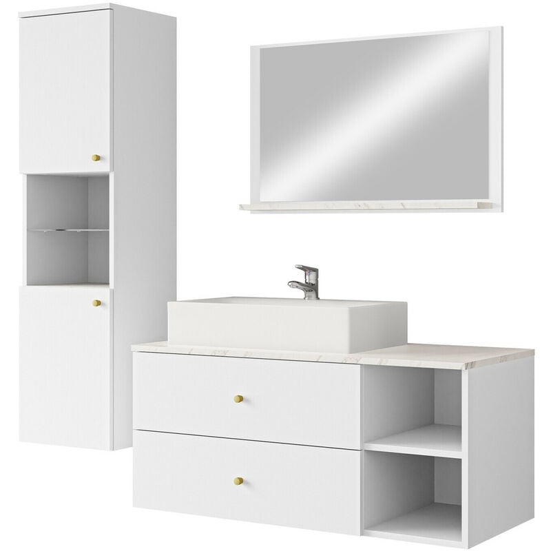 foto del prodotto mobilier1 - set bagno ophruvi 101, bianco