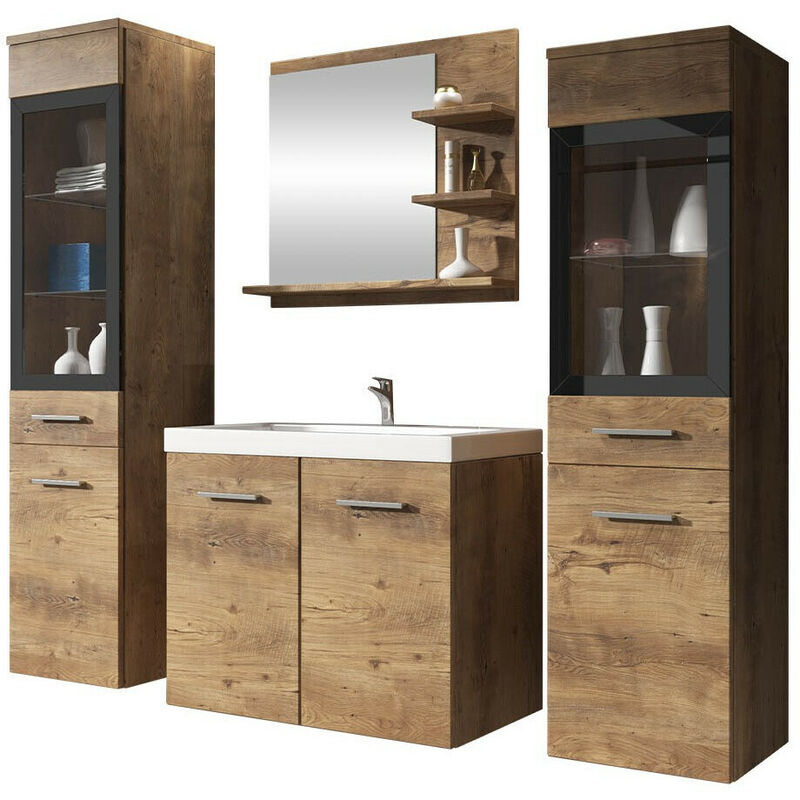 foto del prodotto mobilier1 set bagno sarasota 141, castagna