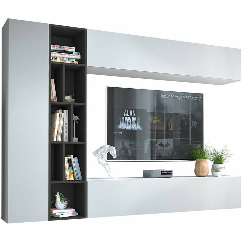 foto del prodotto mobilier1 set mobili soggiorno comfivo 260, bianco grafite