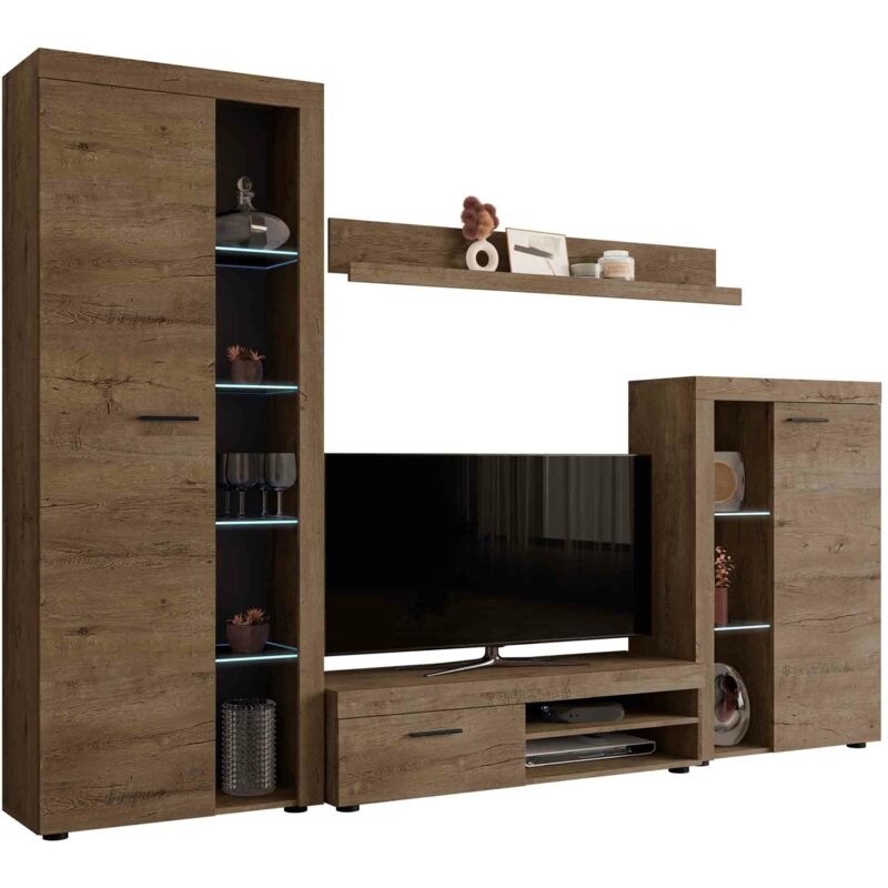 foto del prodotto mobilier1 set mobili soggiorno tucson 103, quercia di lefkada