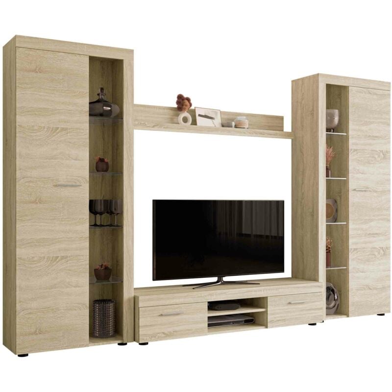 foto del prodotto mobilier1 set mobili soggiorno tucson 107, sonoma quercia