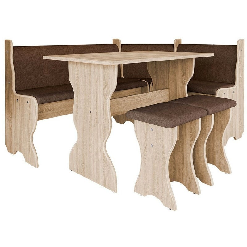 foto del prodotto mobilier1 set sala da pranzo angolare reading 100, sonoma quercia alfa 08, truciolare laminato, arazzo