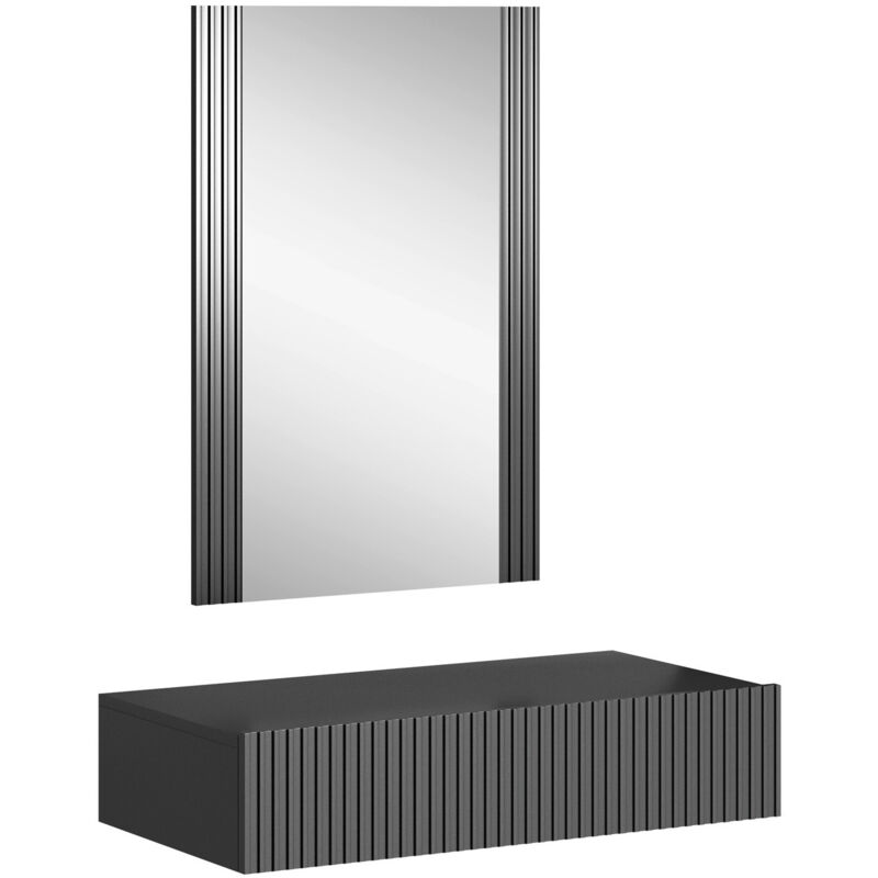 foto del prodotto mobilier1 specchiera remeta 108, antracite, con, 97x80x42cm