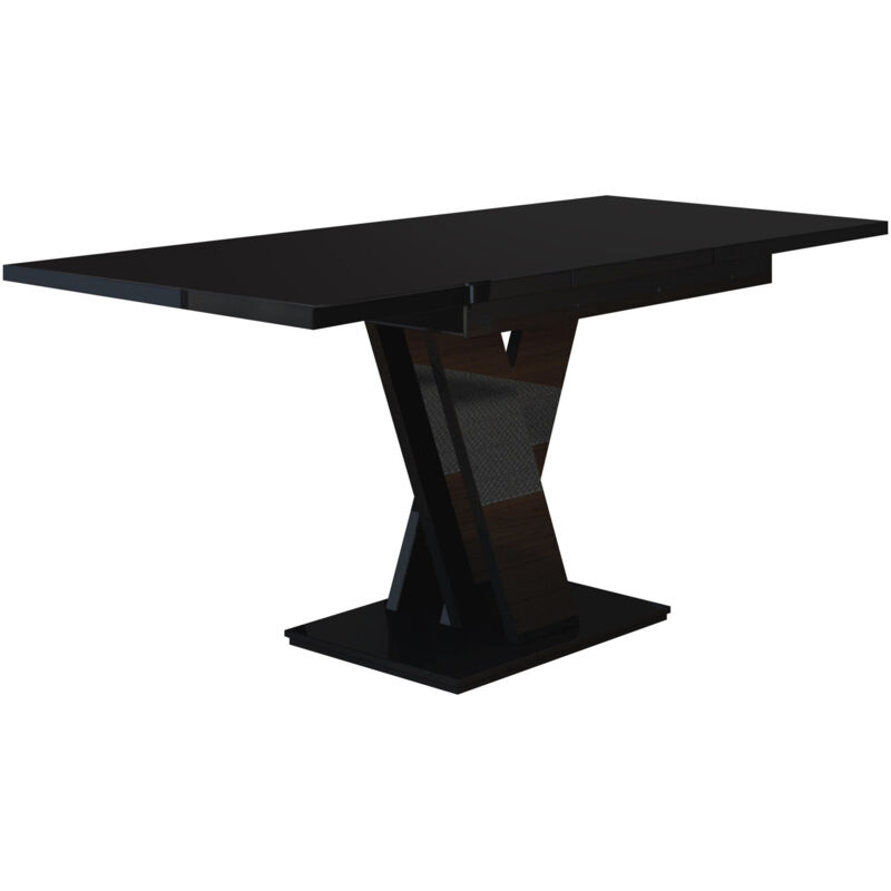 foto del prodotto mobilier1 tavolo goodyear 104, nero lucido, 76x80x120cm, con, truciolare laminato
