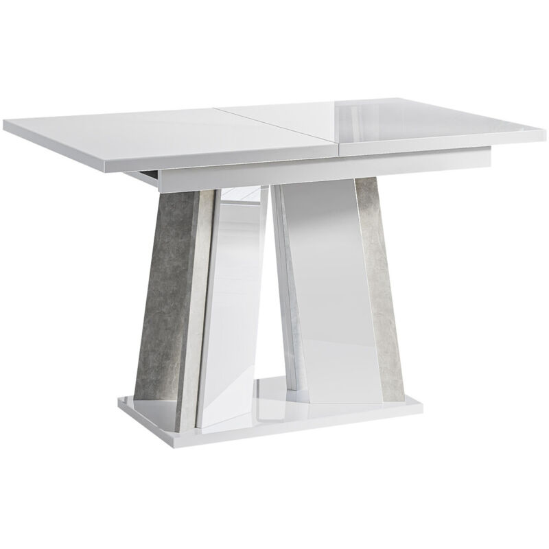 foto del prodotto mobilier1 - tavolo goodyear 129, bianco lucido, 75x80x120cm, con, truciolare laminato