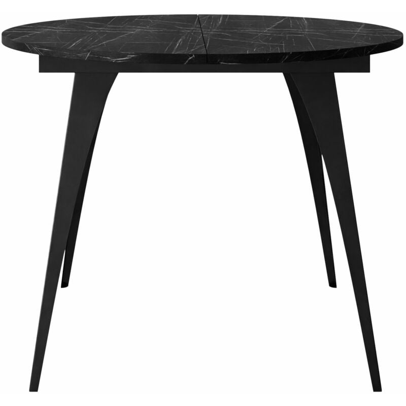 foto del prodotto mobilier1 tavolo oswego 132, marmo nero, 76x0x0cm, con, truciolare laminato, metallo