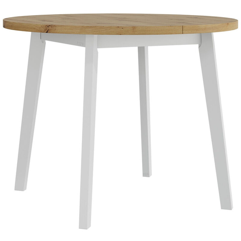 foto del prodotto mobilier1 - tavolo victorville 358, rovere artisan + bianco, 75x0x0cm, con, truciolare laminato, legno