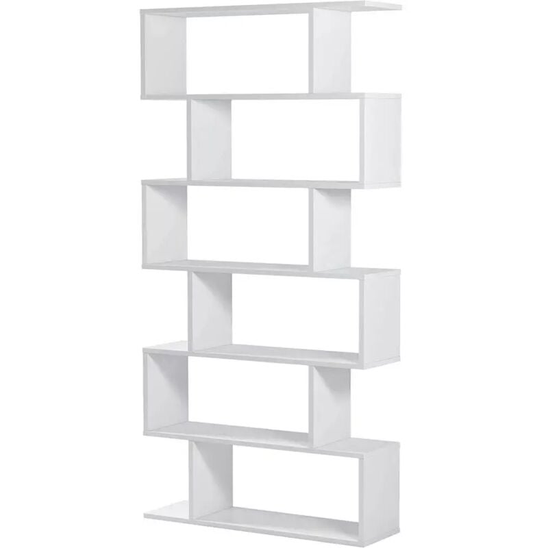 foto del prodotto mobimarket libreria athena bianco lucido, 80x25x192 cm
