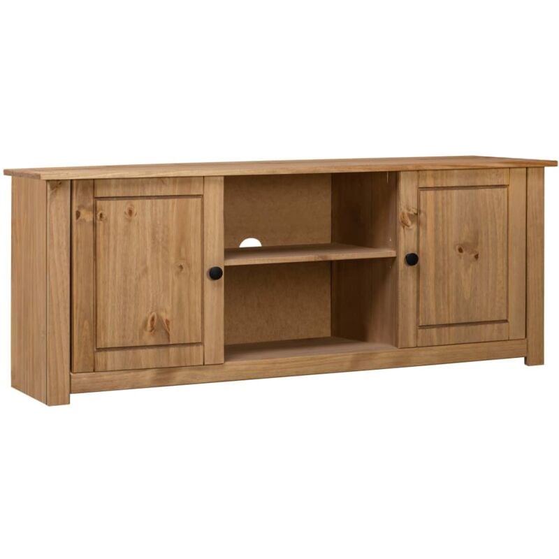 foto del prodotto moble tv 120x40x50 cm in legno massello di pino panama range vidaxl