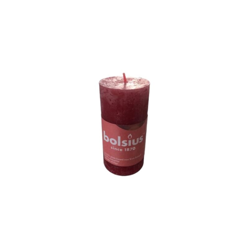 foto del prodotto moccolo rustic 100 50 delicate red bolsius