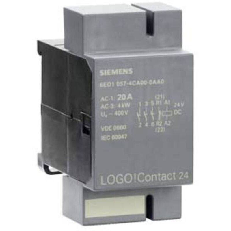 foto del prodotto mod commutazione logocontact 230 20a 230vac siemens cod. 6ed10574ea000aa0 