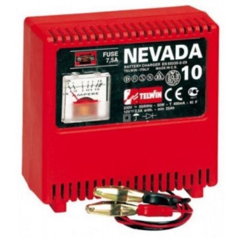 foto del prodotto mod nevada 10 caricabatteria portatile 12v 4amp 50w auto moto telwin