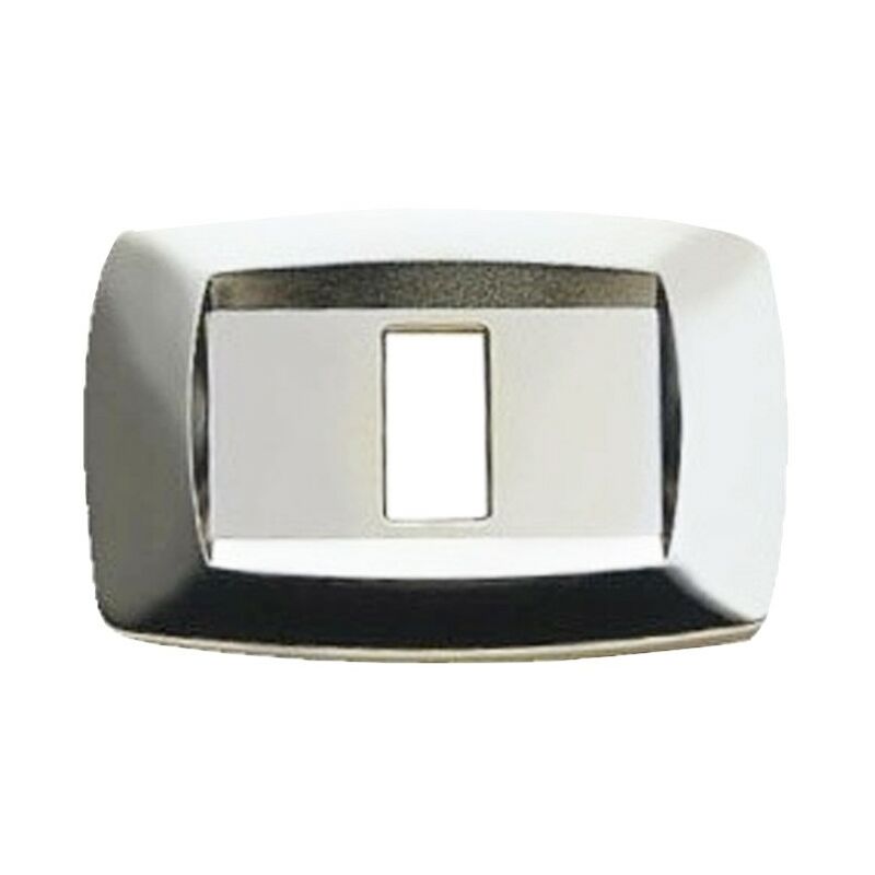 foto del prodotto modì per bticino placca 1 modulo argento lucido md221 - master