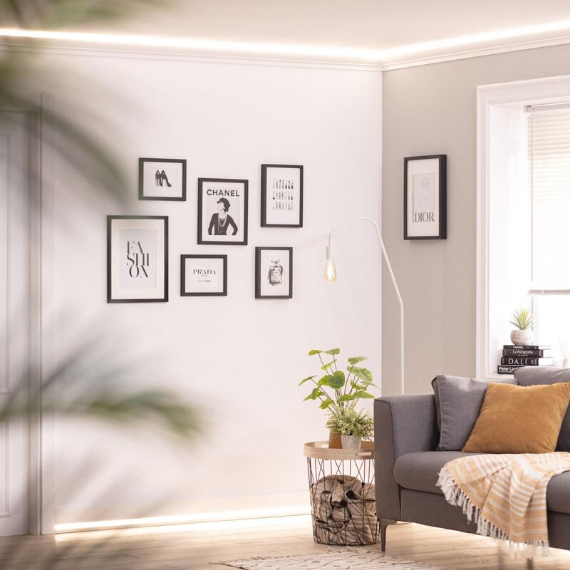 foto del prodotto modanatura per striscia led 2m classic bianco