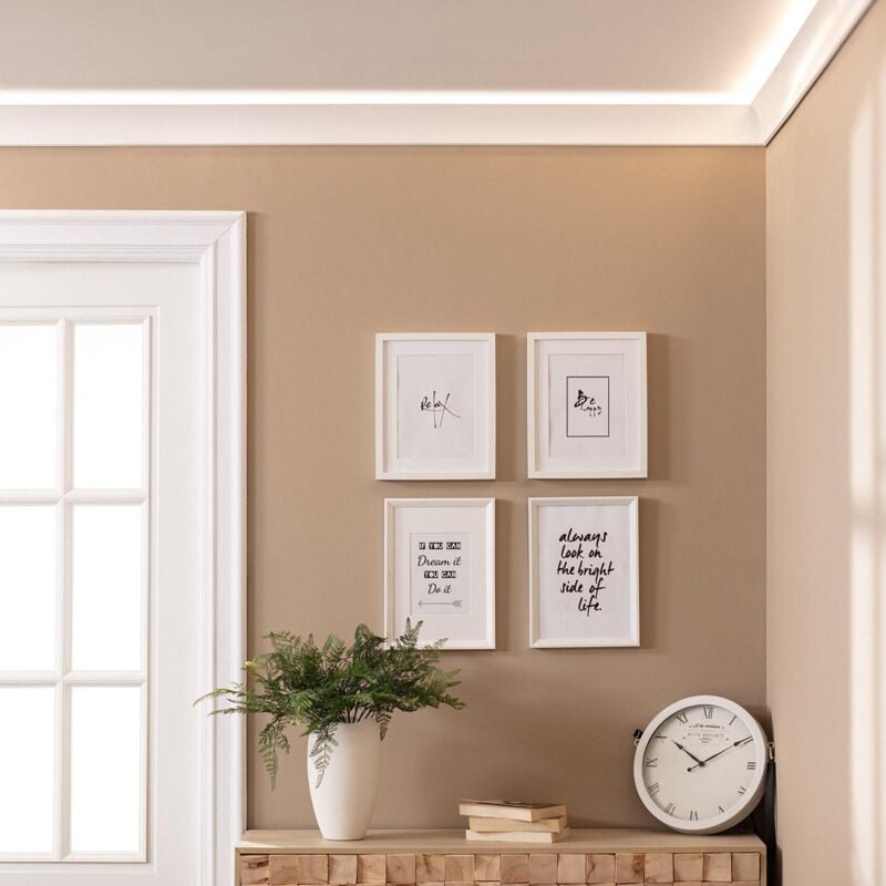 foto del prodotto modanatura per striscia led 2m flame bianco