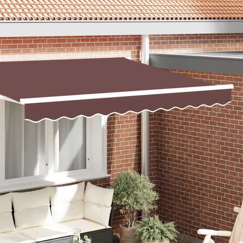 foto del prodotto modanatura per tende per telaio da 2.5m marrone 2.3x0.2m vidaxl