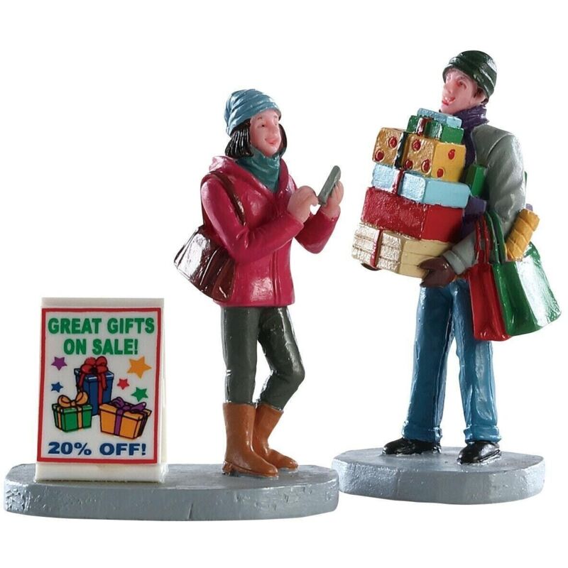 foto del prodotto modellismo miniatura statuette lemax natale shopping 82584