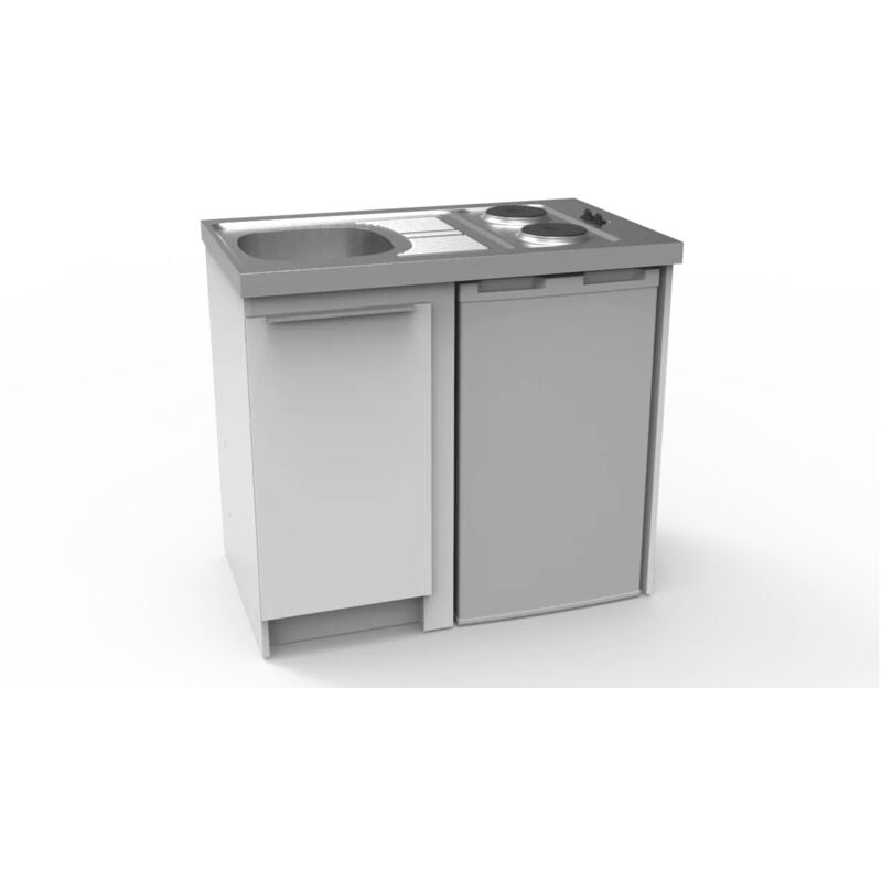 foto del prodotto moderna cadette angolo cottura elettrico completo, 91x120x60 top 48cm
