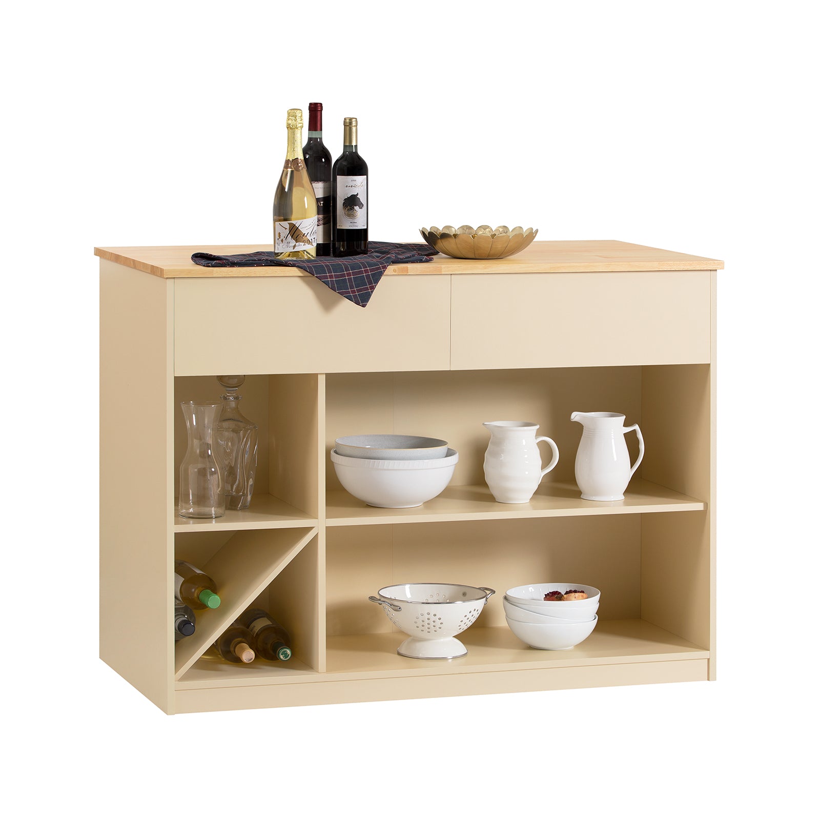 foto del prodotto moderna isola cucina credenza cucina in legno tavolo da cucina ad isola 120x60x90cm knl04 mi sobuy