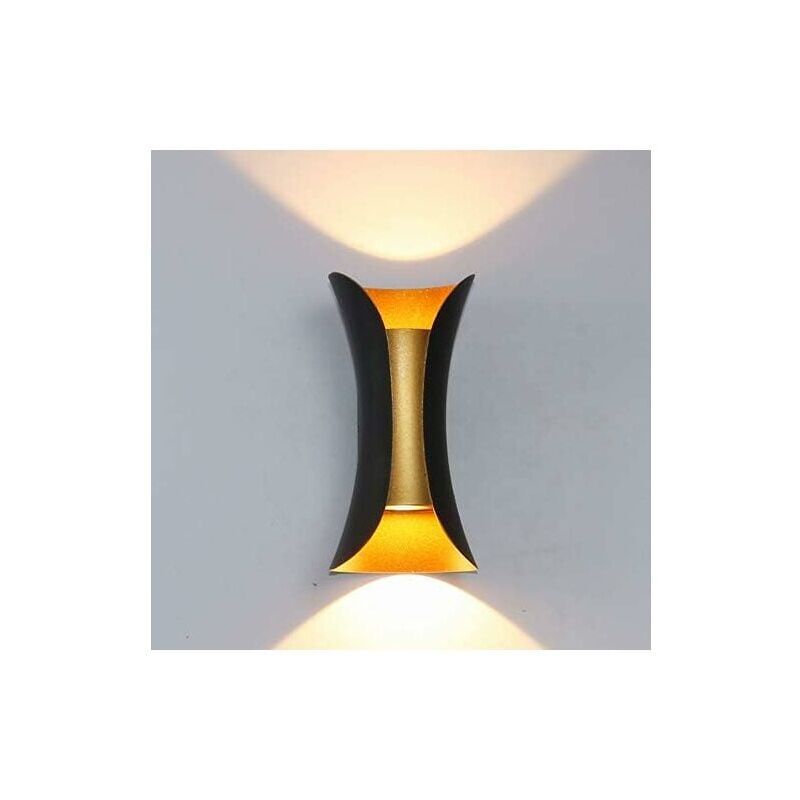 foto del prodotto moderna lampada da parete per interni esterni da 10 w applique decorativa in metallo bianco caldo per camere da letto, corridoi, soggiorni