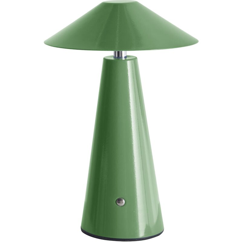foto del prodotto moderna lampada da tavolo minimalista in ferro per interni luce led senza fili fungo verde apayao