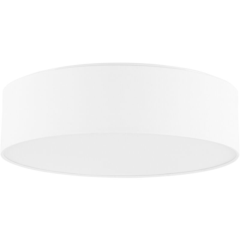 foto del prodotto moderna plafoniera rotonda bianca 45 cm boho cotone sintetico rena