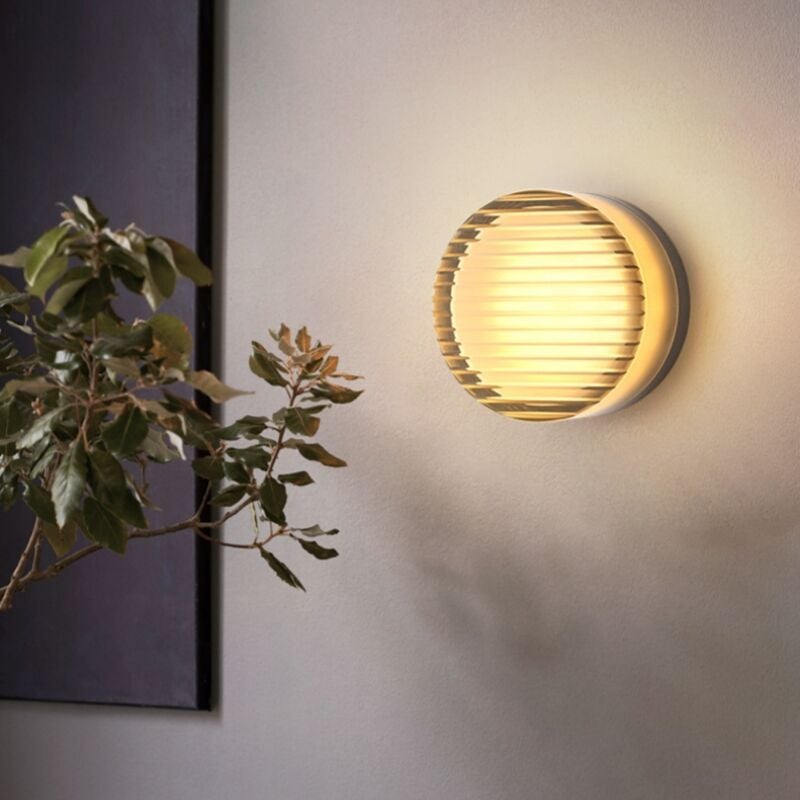 foto del prodotto moderno lampada da parete led trasparente applique da parete interno creativa lampada da muro 13,5cm luce bianca calda