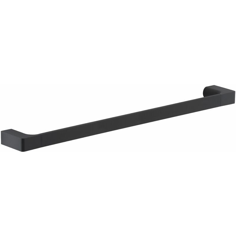 foto del prodotto moderno porta asciugamani cm 60 in ottone finitura nero opaco palazzo