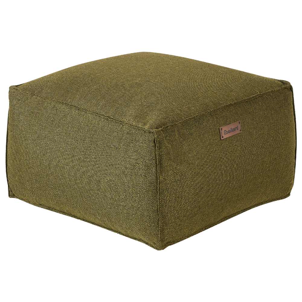foto del prodotto moderno pouf intrecciato da salotto 50 x 30 cm motivo verde oliva