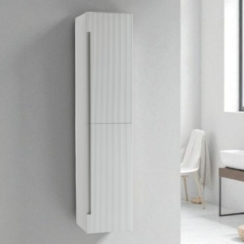 foto del prodotto modo colonna bagno reversibile h 160 cm grigio perla righe
