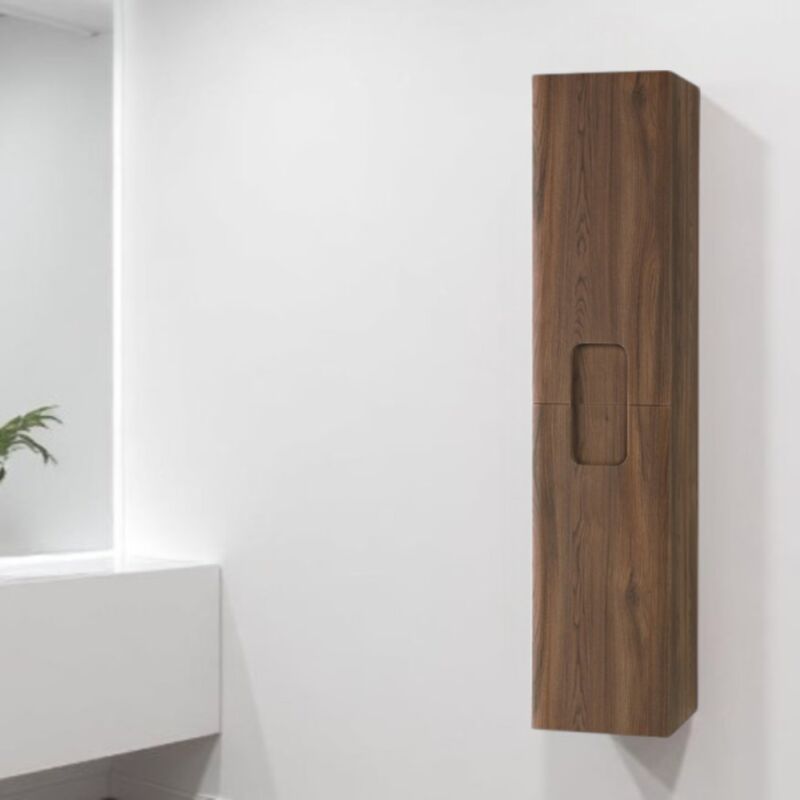 foto del prodotto modo colonna bagno sospesa 160 cm arco due ante reversibile tek