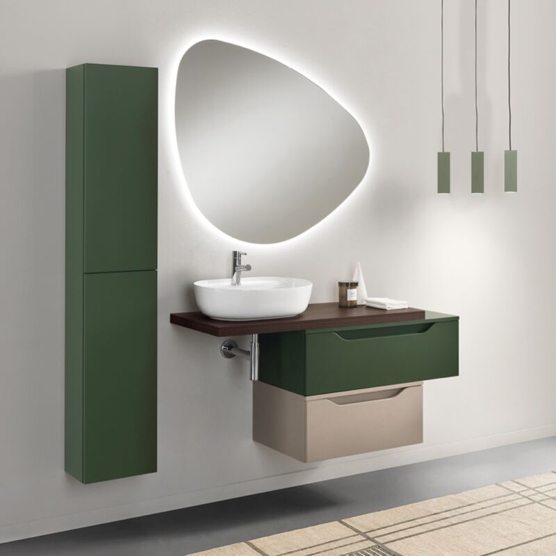 foto del prodotto modo mobile bagno con lavabo da appoggio e 2 cassettoni mixi b