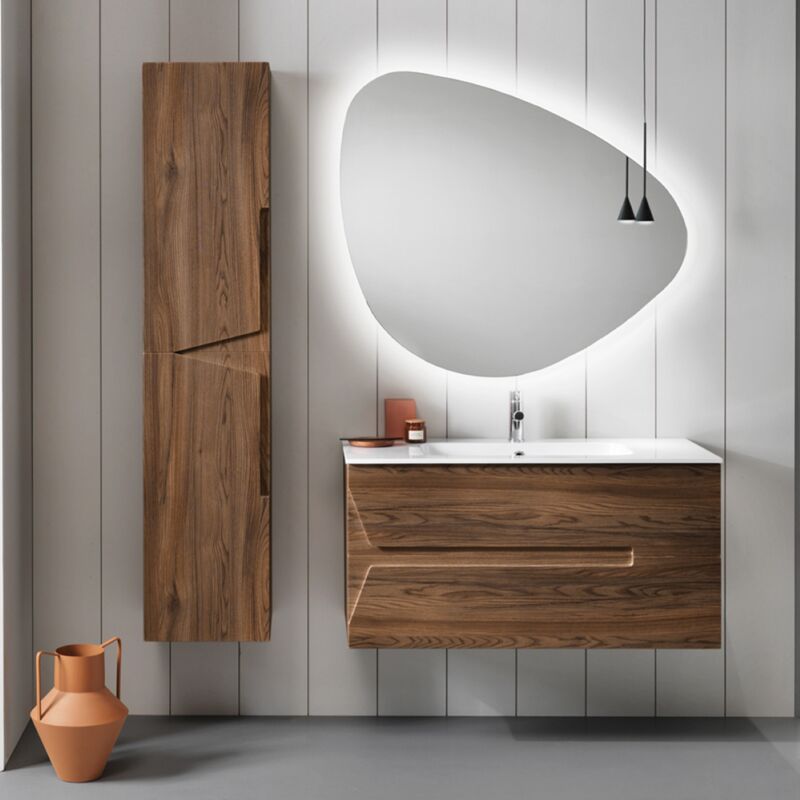 foto del prodotto modo mobile bagno sospeso 100 cm haiti 2 cassetti tek