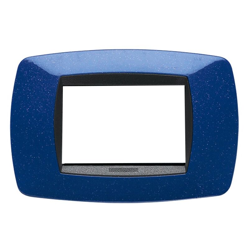 foto del prodotto modo placca 3 moduli colore blu vio 39tc363 master