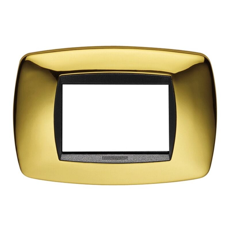 foto del prodotto modo placca 3 moduli oro lucido 39tc213 master